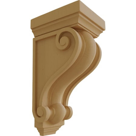 Ekena Millwork 6"W x 7"D x 13 1/4"H Devon Traditional Wood Corbel, Alder CORW06X07X13DEAL